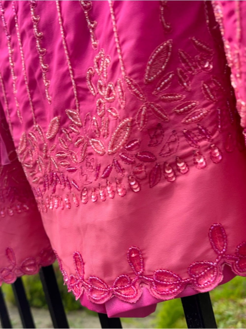 NWT! Free People Pink Embroidered Sequin Tie-Waist Mini Skort - Picture 8 of 12